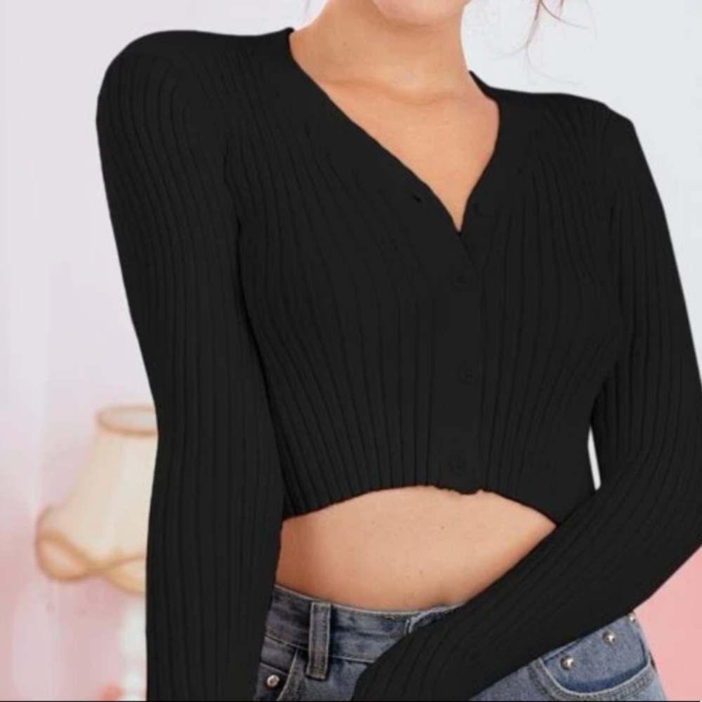 cropped cardigan